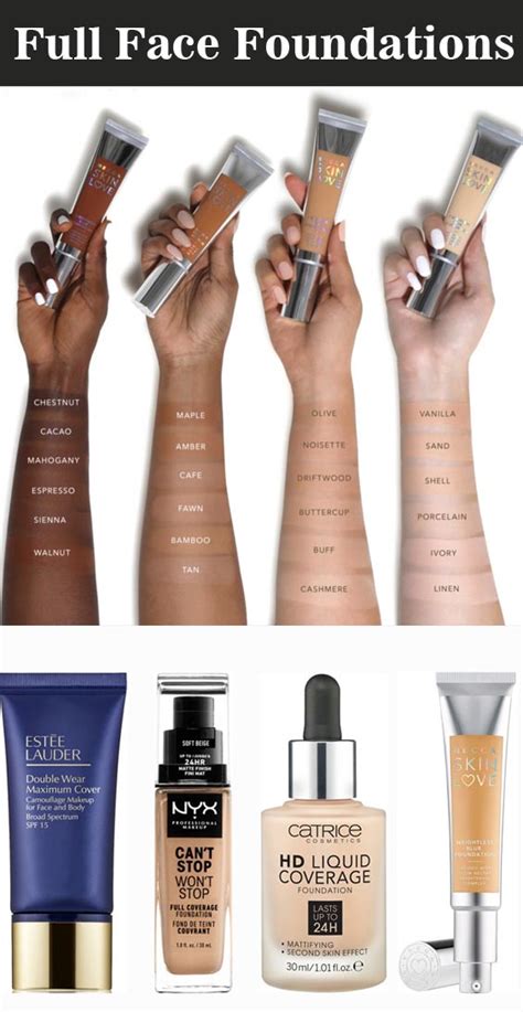 Full Range Face Foundation Makeup .